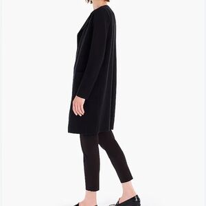 J. Crew Juliette Collarless Black Sweater-Blazer